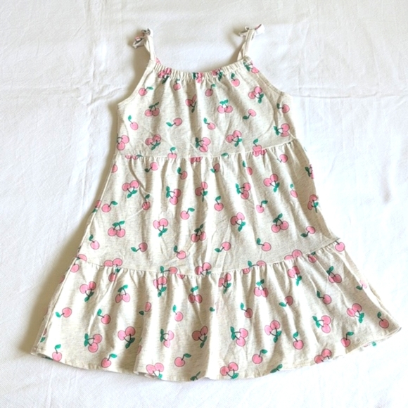 george cherry print tiered sun dress 4T toddler girls - Picture 5 of 5
